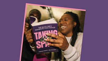 Author and ͼ student Chelsea Kwakye with her book Taking Up Space